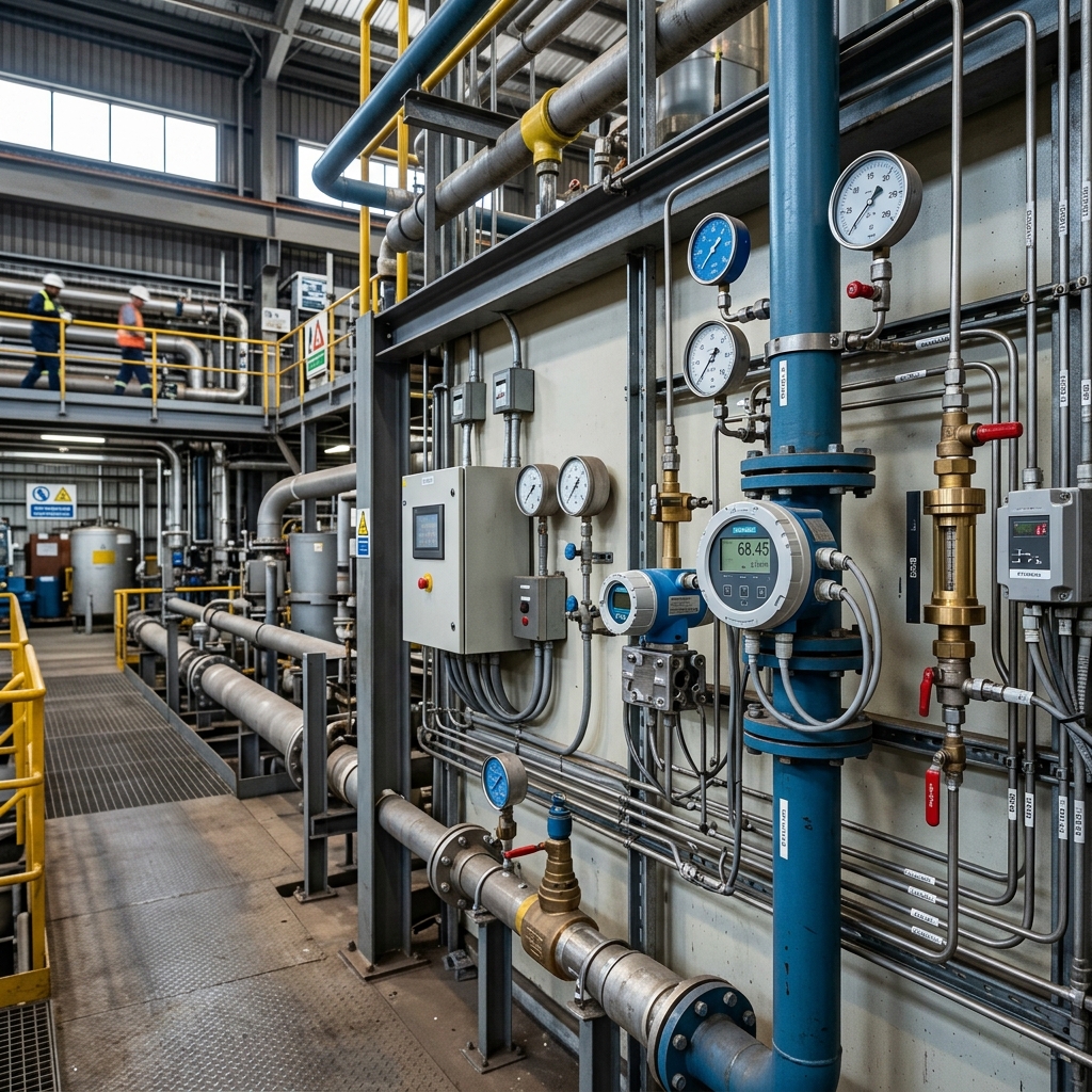 Industrial facility with precision metering hardware